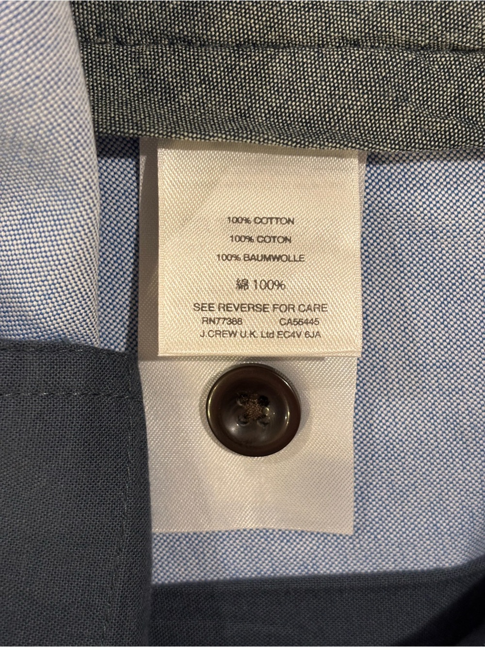JCREW Men's Light Blue Casual Shorts, SIZE 33, 10.5” Inseam, 100% Cotton - Picture 5 of 5